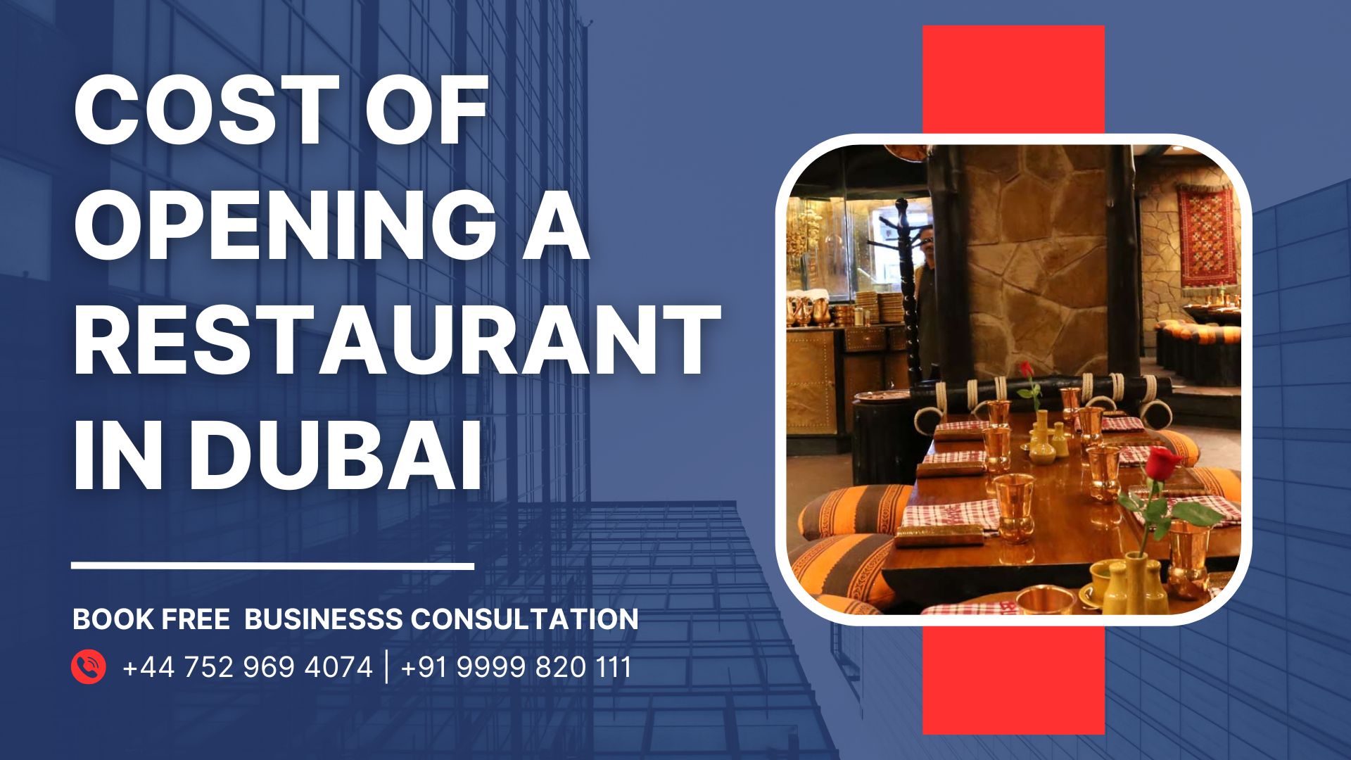 Cost of opening a restaurant in Dubai